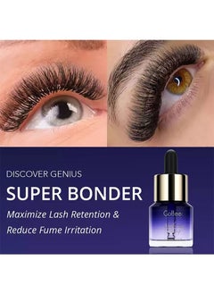 GOLLEE Super Bonder for Lash Extensions Eyelash Bonder 15ML Speed Up Cure Time for Low Humidity and Slow Drying Adhesive Maximise Lash Retention Accelerator Cure Solution Lash Superbonder  - Image 2