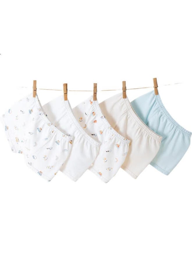 GB New Boys' Pure Cotton Underwear, Class A Boxer Briefs For Boys, Baby 7A Antibacterial Underwear, Ultra-Thin, No Pinching Pp - Image 2