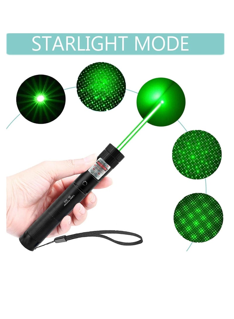 High Power Green Laser Pointer Pen Rechargeable Long Range Beam Torch for Presentation Teaching Astronomy Outdoor Use with USB Charging and Safety Lock - Image 4