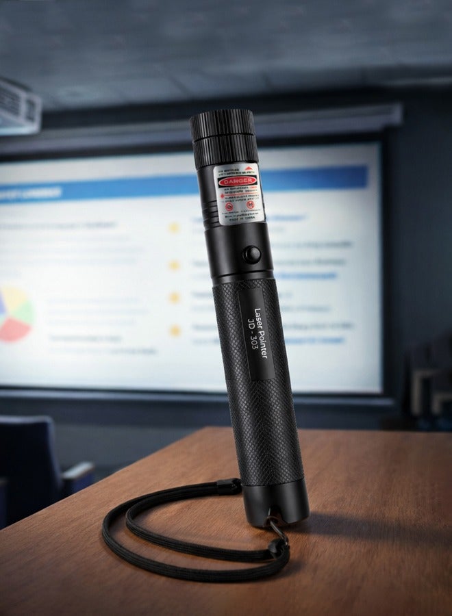Laser Pointer with Rechargeable Battery – Red Laser Light for Office Presentations, Camping, Astronomy, Pet Play, and Construction Use – Starlight Mode, Key Lock Safety, and Multiple Light Patterns – Adjustable Laser Beam with High Accuracy - Image 1