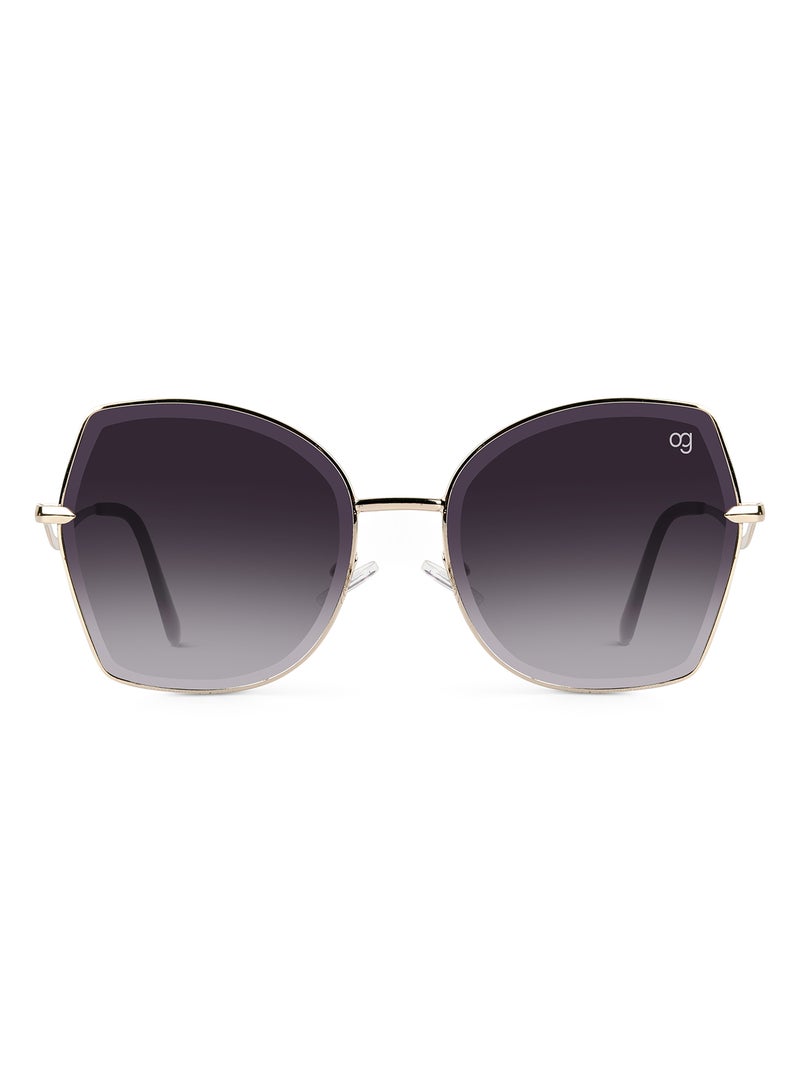 Woggles Latest & Stylish UV Protected Black Oversized Sunglasses for Women - Image 3