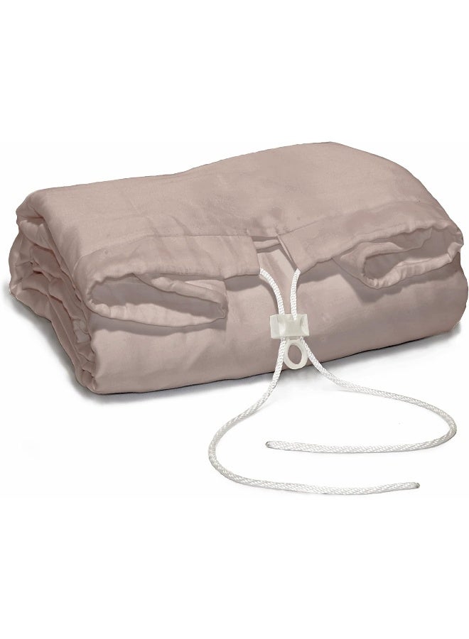 Comfy-Snug Drawstring King Bed Sheet Set Microfiber Taupe  - Image 3