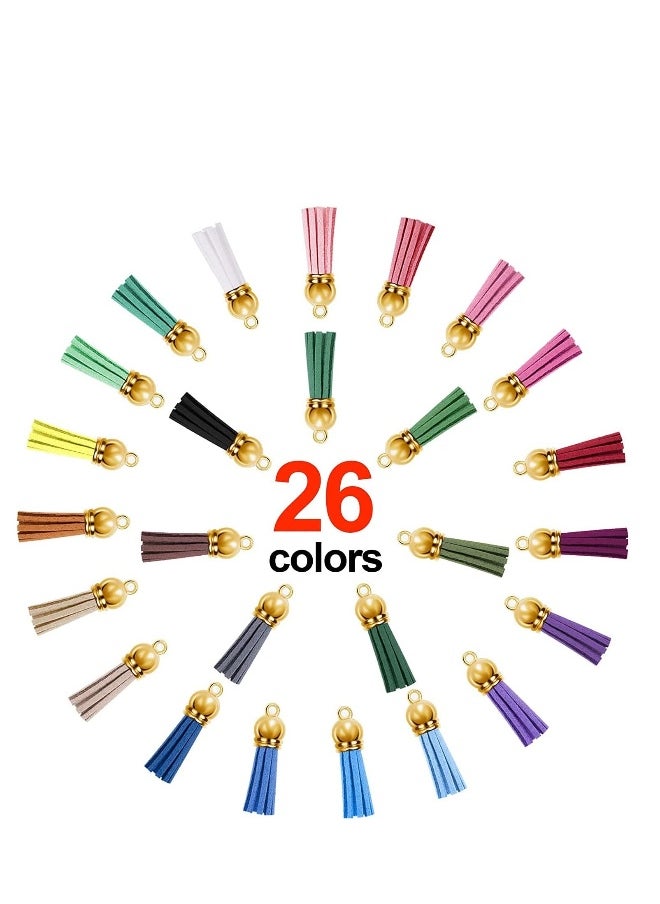 Generic Keychain Hooks and Jump Rings Tassels,150 Pieces Key Acrylic Keyring Blanks Set Including Clear Discs with Chain Coloured Pendants for DIY Projects and Craft, Gold  - Image 2
