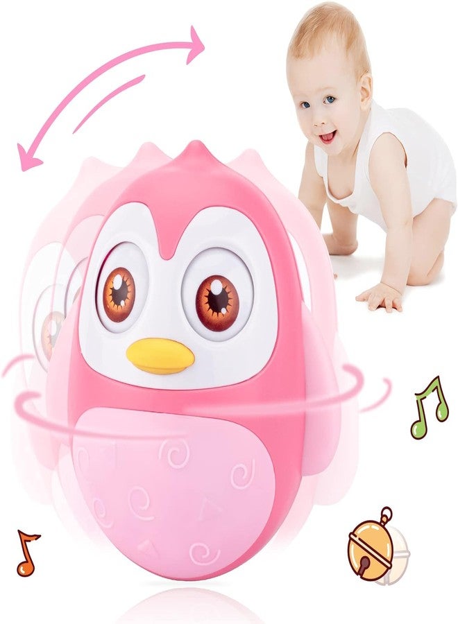KRIMION Roly Poly Toy Push and Shake Wobbling Bell Sounds Tumbler Doll Toy for 3 Months & Above (Pack of 1) (Eye Blinking), - Image 2