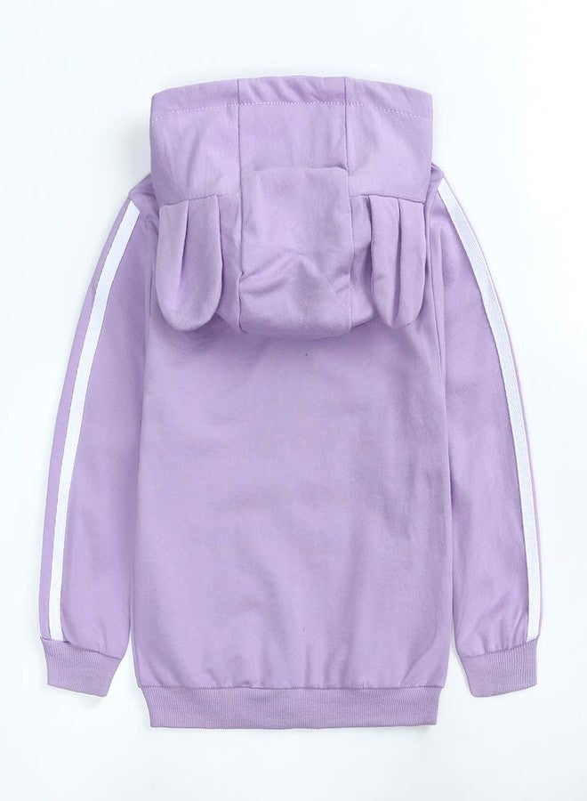 Kids Tales Baby Boys Girls Tracksuit Hooded Bear Ears Sweatsuit Outfit Set Long Sleeve Zipper Jacket + Sweatpants - Image 2