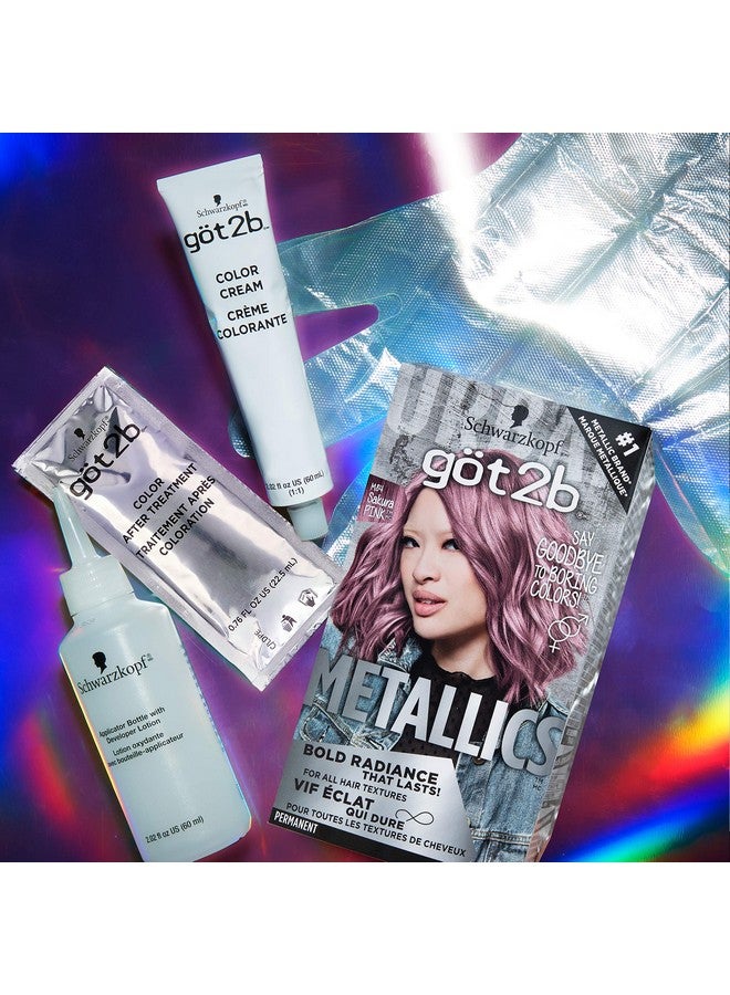 Got2b Metallics Permanent Hair Color M84 Sakura Pink - Image 2