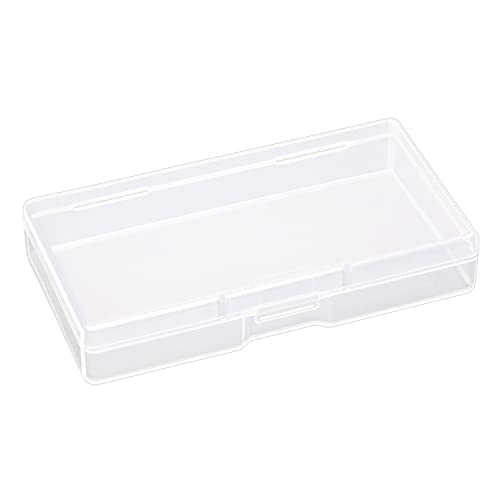 Mini Skater 3.52 ×1.8 ×0.55 Inch High Transparency Visible Plastic Box Small Size Clear Storage Case with Lid Use for Organizing Small Parts,Cotton Swab,Ornaments (4 Pcs) - Image 1