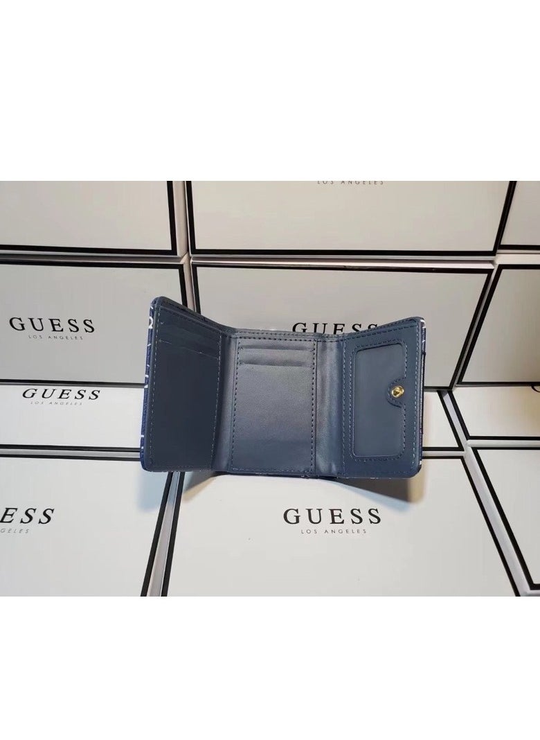 GUESS - Tyren Petite Trifold Wallet For Women Blue - Image 1