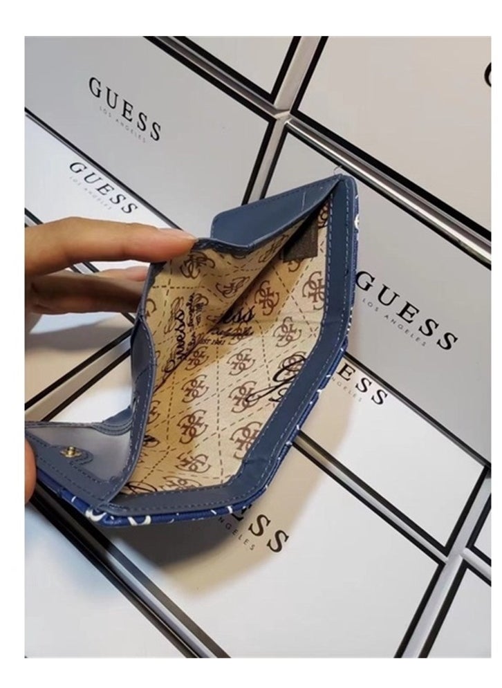 GUESS - Tyren Petite Trifold Wallet For Women Blue - Image 1