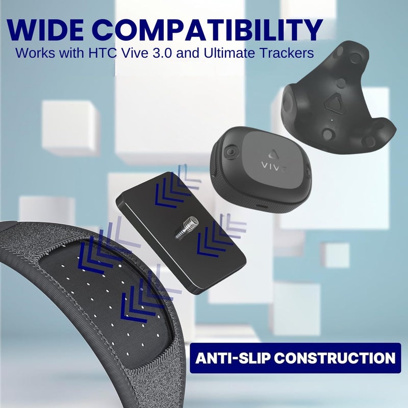 Skywin Vive Tracker Straps/Belt for HTC Vive, 3.0, 2.0, and Ultimate Trackers (1 Waist Belt), Secure and Comfortable Full Body Tracking (Trackers Not Included) - Image 2