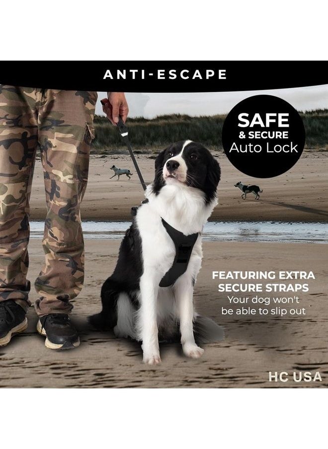 Generic - H C USA No Pull Dog Harness with Dog Leash Retractable – Adjustable Dog Harness for Large Dogs with Integrated Leash - Dog Harness and Leash Set with Anti Slip Soft Handle – Comfortable and Safe - Image 1
