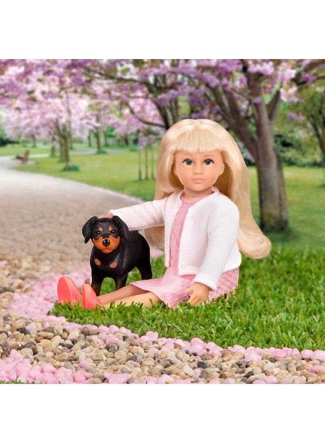 Lori - Mini Doll & Toy Dog - 6-Inch Doll & Pinscher Pup - Play Set with Outfit, Animal & Accessories - Playset for Kids - 3 Years + - Nadine & Nix - Image 2