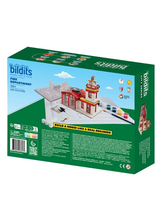 bildits طقم إدارة الإطفاء: المقدمة المثالية للهندسة الواقعية، للأعمار 10+، 303 قطعة - Image 3