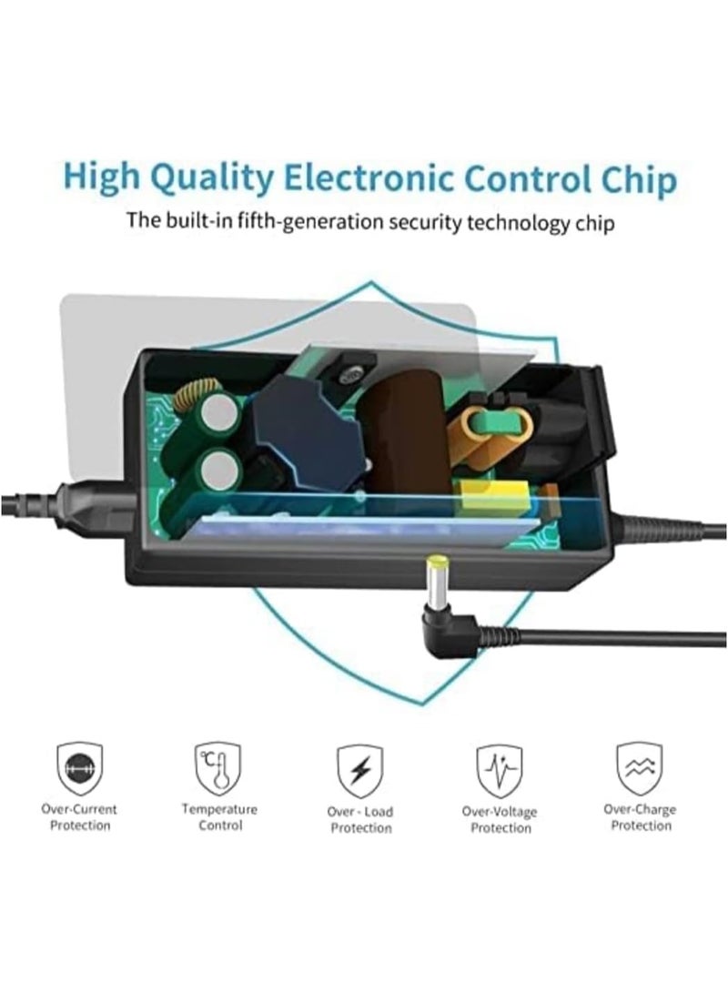 Terabyte 19V 1.58A 5.5 x 2.5mm AC Adapter Charger Replacement for Toshiba Mini Notebook Power Cord - Image 2