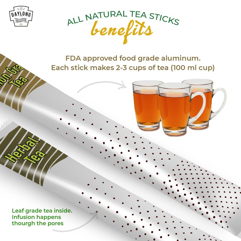 Daylong Masala Tea Stick with Cinnamon, Ginger, Cardamom & Other Spices | No Drips, No Mess | Individually Sealed for Freshness | Convenient & Travel-Friendly | 14 Count Per Packet (Pack of 2) - Image 5