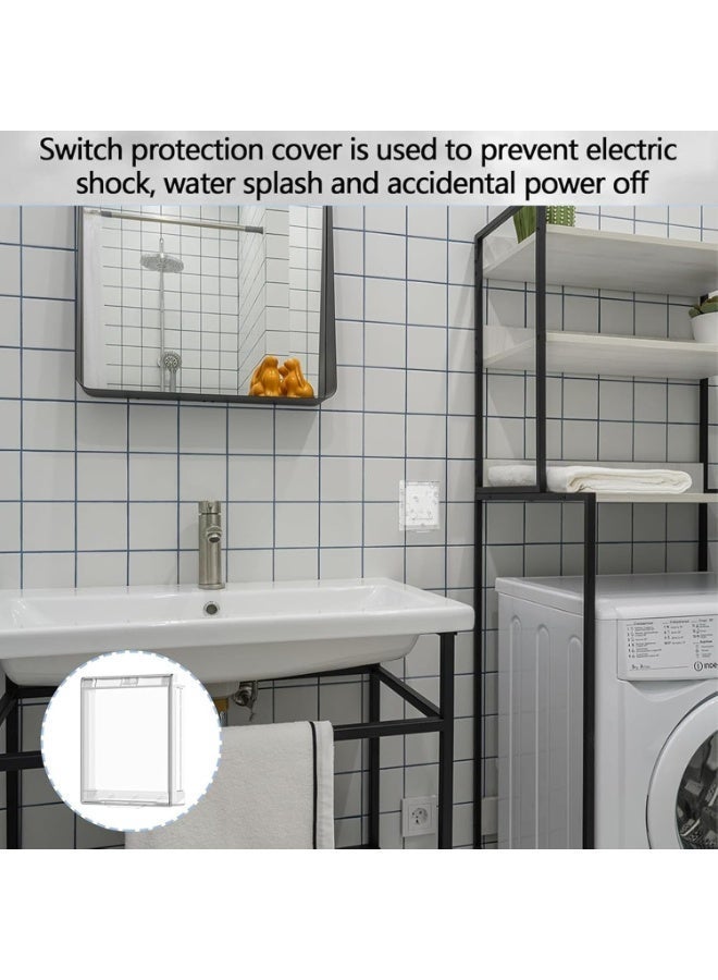Light Switch Guard Cover, 6Pcs Child Proof Wall Switch Cover, Child Safety Plug Socket Covers, Prevents Accidental Switch Flips by Children and Adults - Image 5