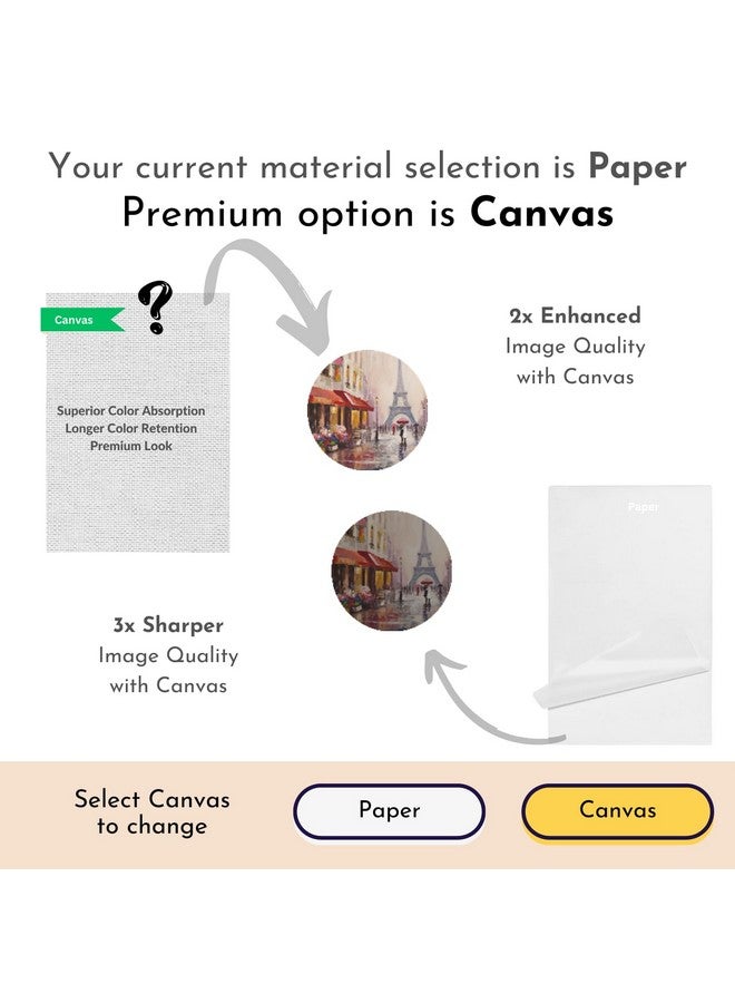 Mad Masters Eiffel Tower Paris Italy Painting Hanging Photo Frame Decorative Item for Living Room, Bedroom, Home Decor and Wall Decoration (MM 1166, 12x18 Inch, Paper, With Plexi Glass) - Image 3