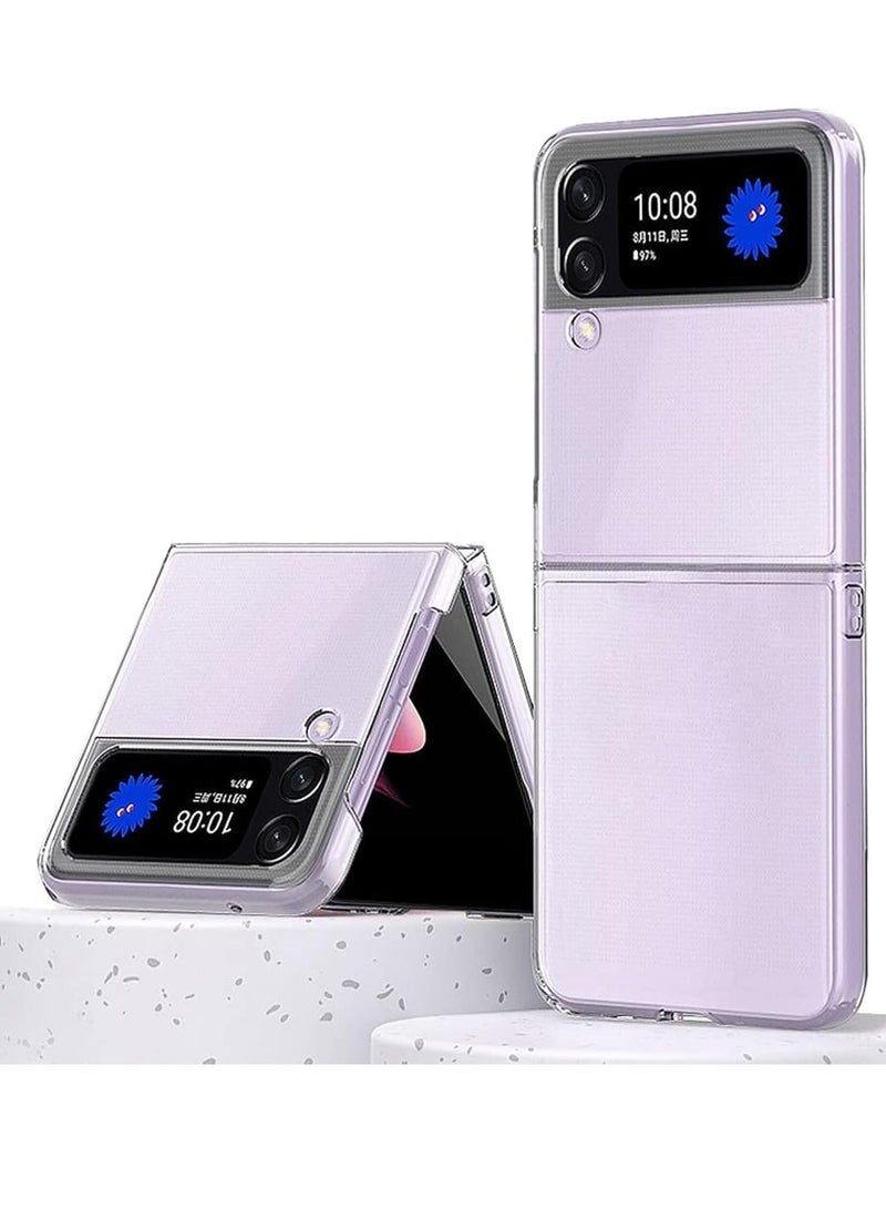 Samsung Galaxy Z Flip 4 Magsafe Clear Case, With Magnetic and Support Wireless Charger, Transparent Shockproof and Drop-Proof Hard PC Phone Cover for Galaxy Z Flip 4 - Image 1