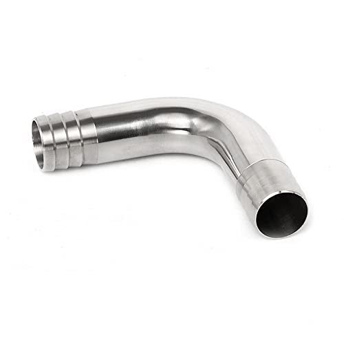 Pysrych 304 Stainless Steel Sanitary Hose Barb Fitting 1-1/2" Barbed x 1-1/2" Barbed 90 Degree Elbow - Image 4
