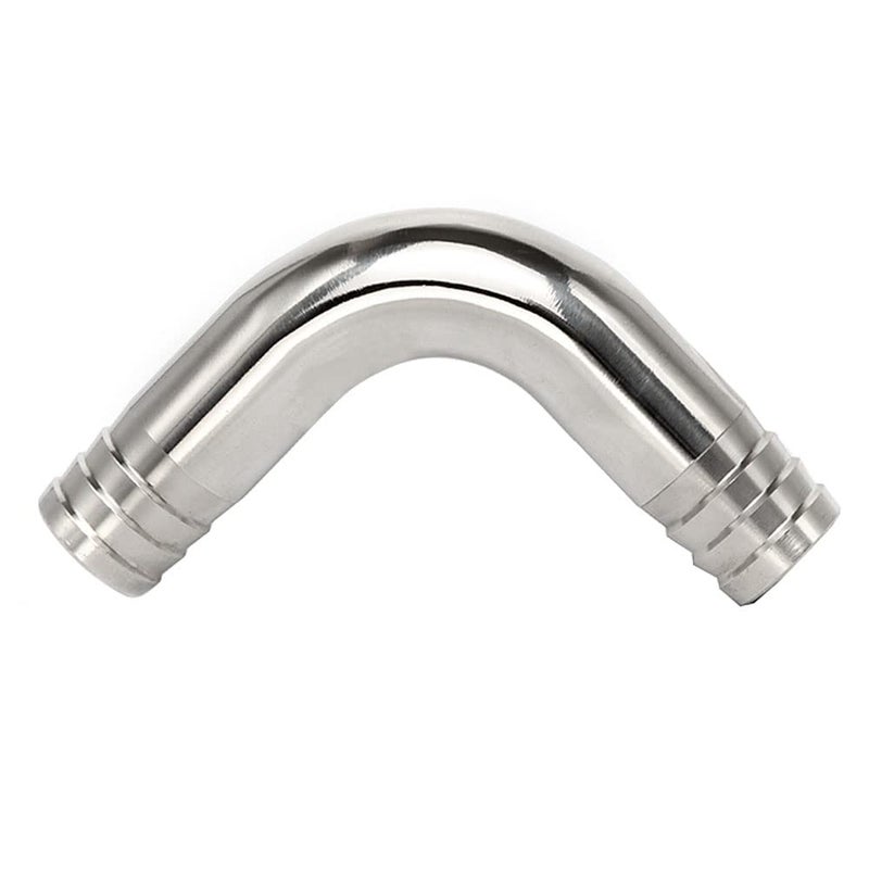 Pysrych 304 Stainless Steel Sanitary Hose Barb Fitting 1-1/2" Barbed x 1-1/2" Barbed 90 Degree Elbow - Image 5