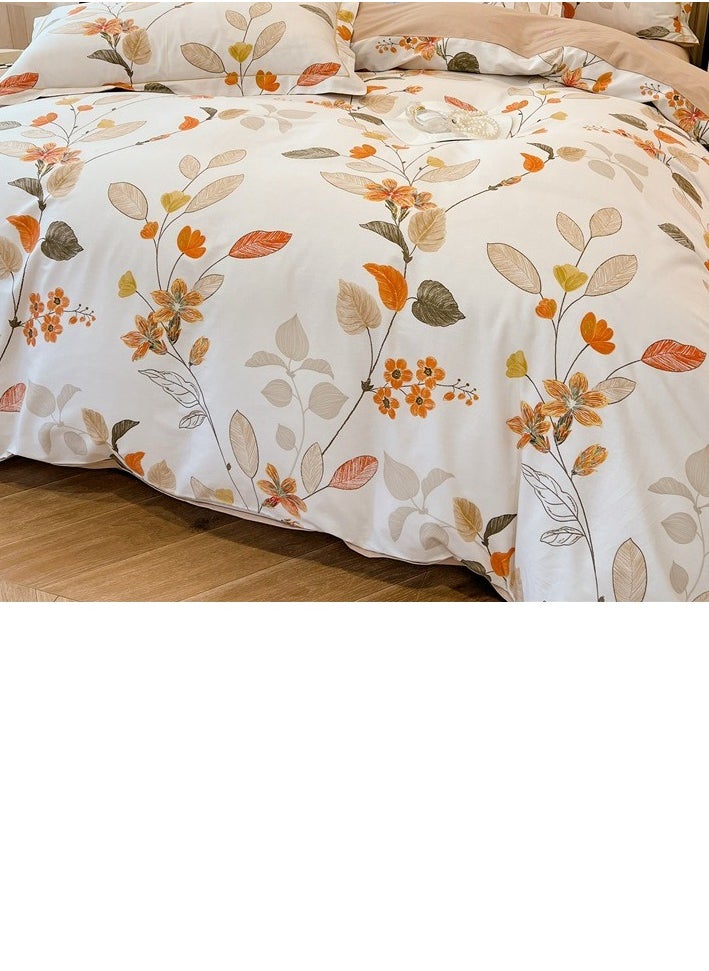 Generic Bed Sheet Style — French High-End 60 Thread Pure Cotton Embroidered Bedding Four Piece Set  - Image 3