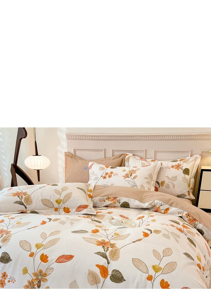 Generic Bed Sheet Style — French High-End 60 Thread Pure Cotton Embroidered Bedding Four Piece Set  - Image 5