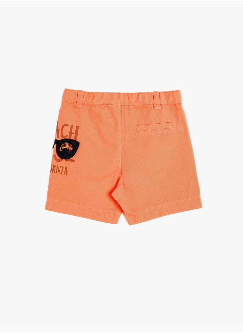 KOTON Embroidered Shorts