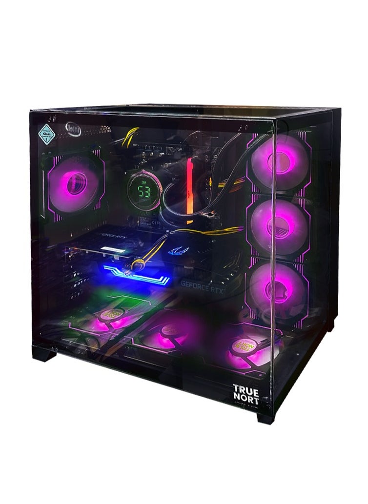 Truenort - Pink Venom Gaming PC, AMD Ryzen 7-5800X,GTX 1650, 16GB RAM, 1TB SSD, Window 11 Pro, TRUENORT RGB Black Case - Image 1