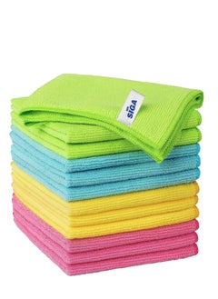 Mr Siga MR.SIGA Microfiber Cleaning Cloth,Pack of 12,Size:12.6" x 12.6"  - Image 1