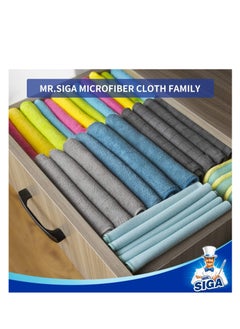 Mr Siga MR.SIGA Microfiber Cleaning Cloth,Pack of 12,Size:12.6" x 12.6"  - Image 5