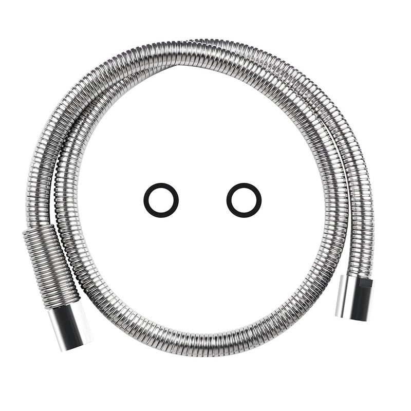 TNROTED 60 Inch Commercial Pre Rinse Sprayer Hose 142 GPM Pre Rinse Faucet Hose for Kitchen Sink Faucet Flexible Stainless Commercial Kitchen Dish Spray Hose Replacement Kit - Image 2