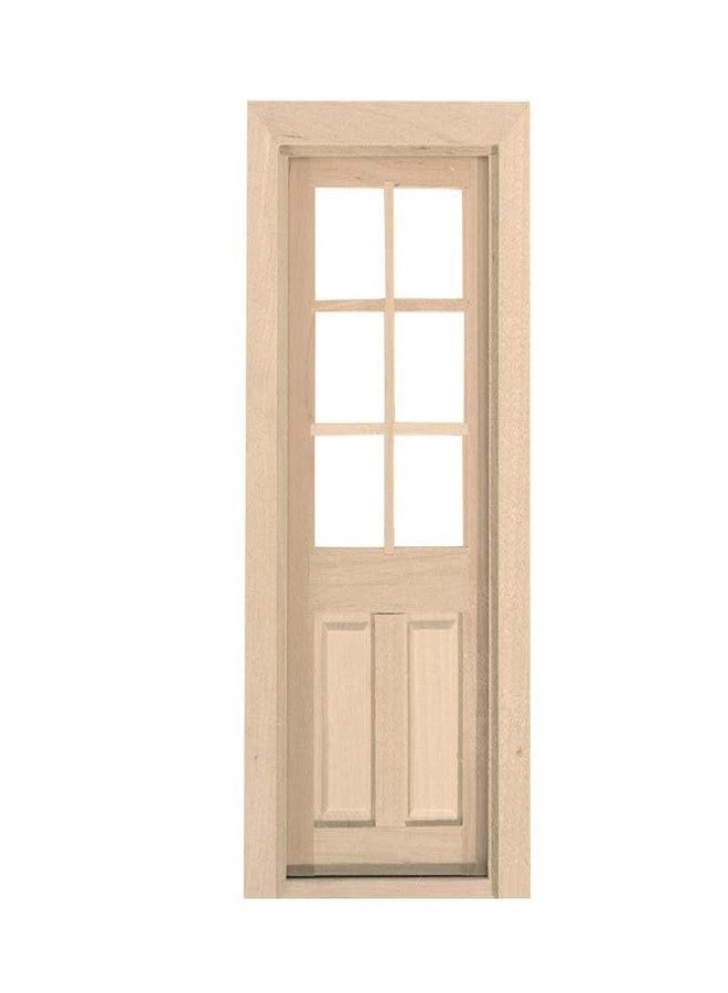 UZPDWK Dollhouse Doors, Wooden Miniature Dollhouse Furniture Door Frame for Dolls Houses Decoration-1: 12 Scale - Image 1