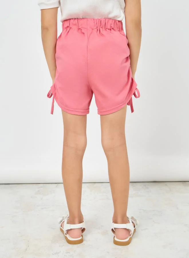Styli Side Ruched Detail Shorts