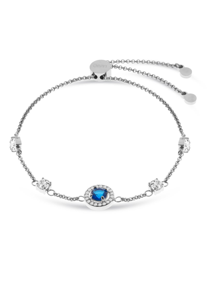 Liu Jo Celestia Silver Bracelet - Blue - LJ2265 - Image 1