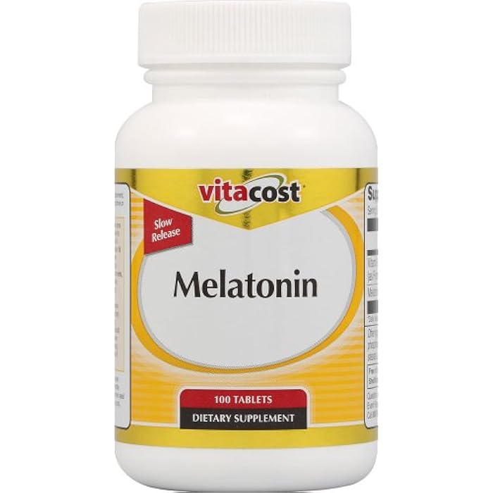 Vitacost Melatonin Time Release 5 mg Plus B6-100 Tablets