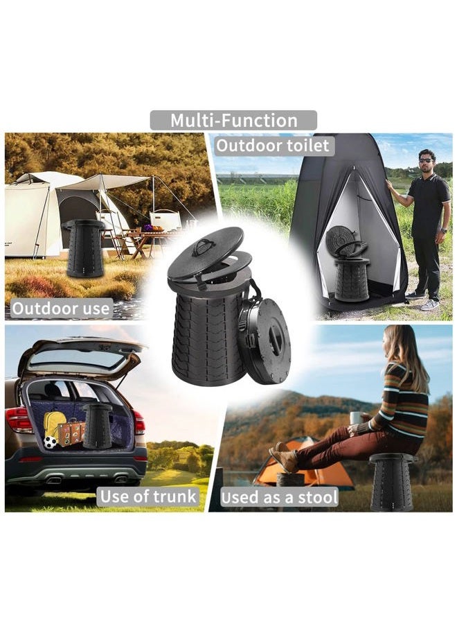 LOCYOP Portable Toilet for Camping Portable Folding Toilet with Carry Bag, Retractable Travel Toilet Foldable Stool Camping Toilet for Adults Kids, Height Adjustable & Sturdy Capacity 880 Lbs - Image 5