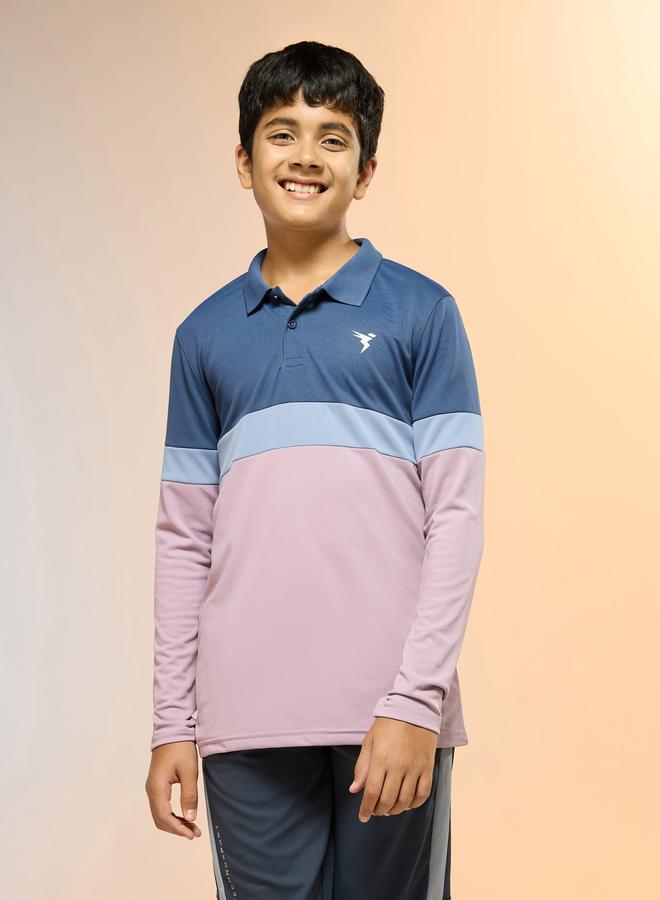 Technosport Boys Slim Fit Color Block Polo T-Shirt - Image 5