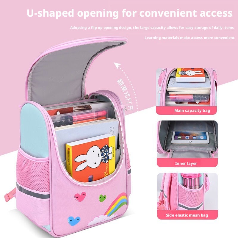 Zhima Baby Cartoon Space Backpack for Kids - Lightweight Schoolbag - Image 2