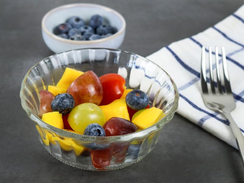 HillSpring أوعية زجاجية صغيرة للحلويات والوجبات الخفيفة والفواكه أو المكسرات مجموعة 45 وعاء مزخرف لتحضير المطبخ سعة 95 أونصة أوعية غمس أوعية التحكم في الحصص مجموعة من 6 - Image 3