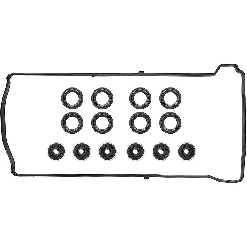 MNJWS Valve Cover Gasket Set - Compatible with 2.0L 2.3L 2.4L 2002-2015 Honda Accord, Civic, CR-V, Element, Crosstour, Acura CSX, ILX, RDX, RSX, TSX - Replace VS50614R, 12341-R40-A00 - Image 1
