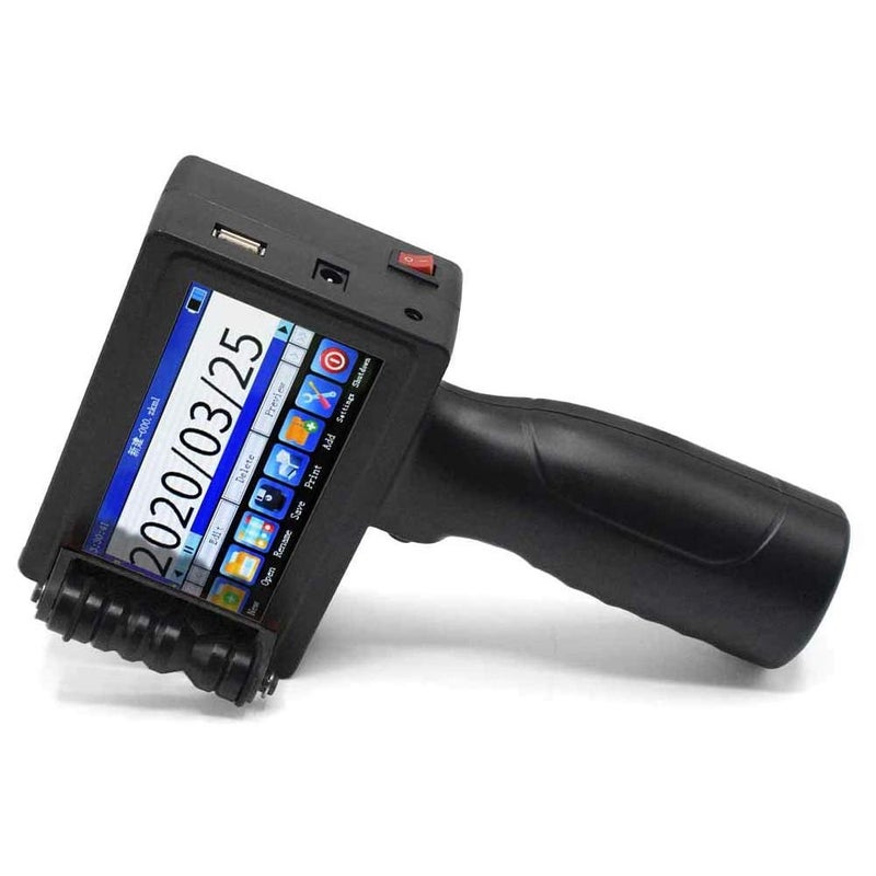 TOAUTO Portable Intelligent Upgraded Handheld Inkjet Printer HP003 with 37 Inch LED Touch Screen QuickDrying Inkjet Coding Machine for Code Date Label Support 14 Languages 3 Print Precision