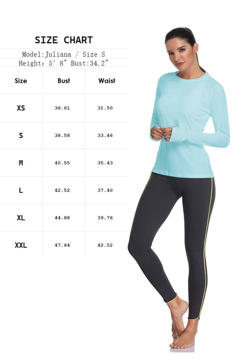 HISKYWIN Women's UPF 50+ Sun Protection Long Sleeve Shirts Outdoor Hiking Fishing Tops HF103- Light Green-L - Image 5