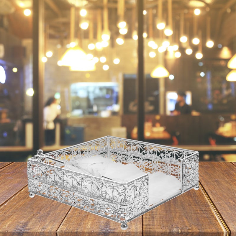 European Style Napkin Holder Iron Art Napkin Stand Napkin Iron Holder Home Ornament - Image 2