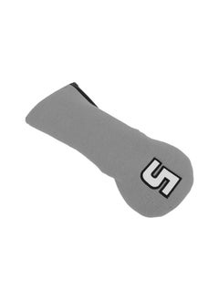 Thoraya Durable Golf Knitting Club Headcovers Waterproof Outdoor PU Golf Head Protector CoverGray Black  - Image 4