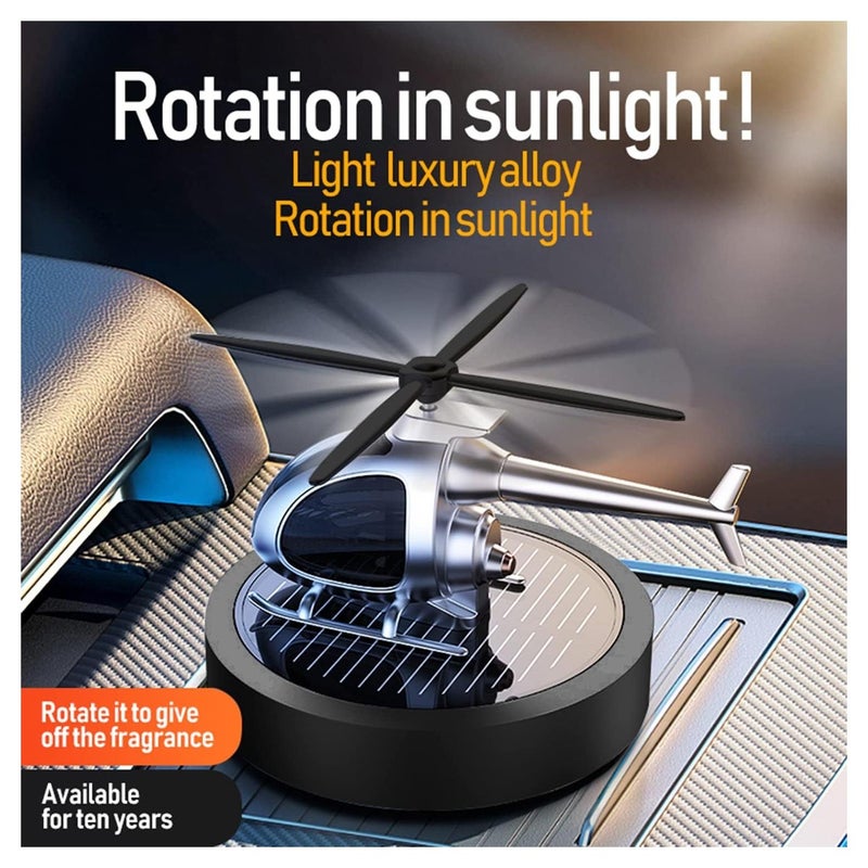 معطر جو للسيارة بتصميم دوار يعمل بالطاقة الشمسية من  ام-تي-بيست-باي، معطر جو بالزيوت العطرية، اكسسوارات داخلية للسيارة - Image 1