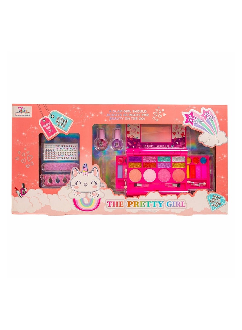 The Pretty Girl Beauty Makeup with Nail Brush – 2610C - Image 2