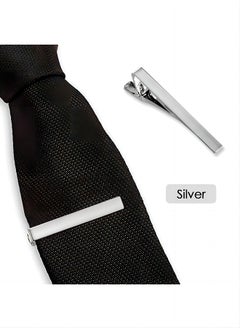Generic Men's Tie Clips 3-Pack Tie Tack Clips, Simple Metal Tie Bar - Black, Gold, Silver, For Wedding, Business, And Daily Use  - Image 4