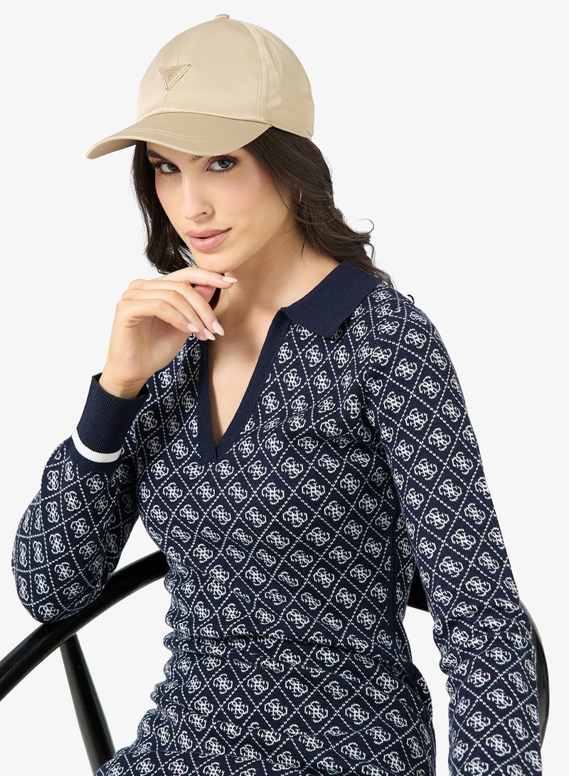 جس قبعة ذروة بشعار منحني - Image 4