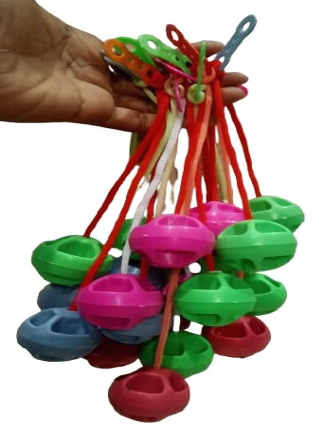ZOKCY® (Pack of 4 Pcs Clacker Ball Toy for Kids/Multicolor Lato Lato Click Clacker Ball/Hand Wrist Exercise Ball/Clackers Knockers Balls/Swinging Ball Toys/Playing Indoor & Outdoor Toy for Kids - Image 3