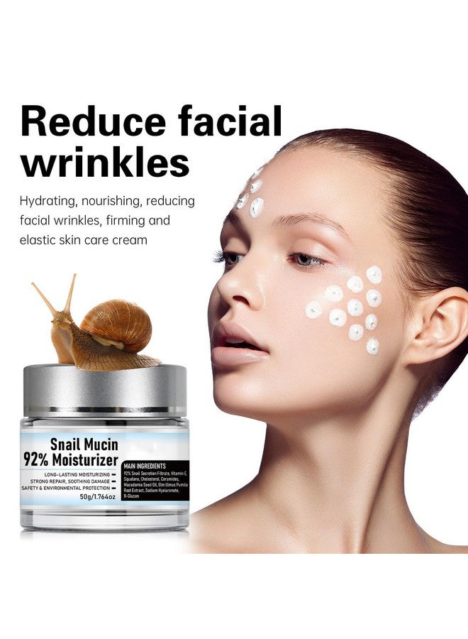 Peehss Snail Mucin 92% Moisturizer Daily Face Gel Cream, Crema De Baba De Caracol Original, Snail Secretion Filtrate Nourishing Cream, Moisturizer Face Cream Snail Mucin (2) - Image 2